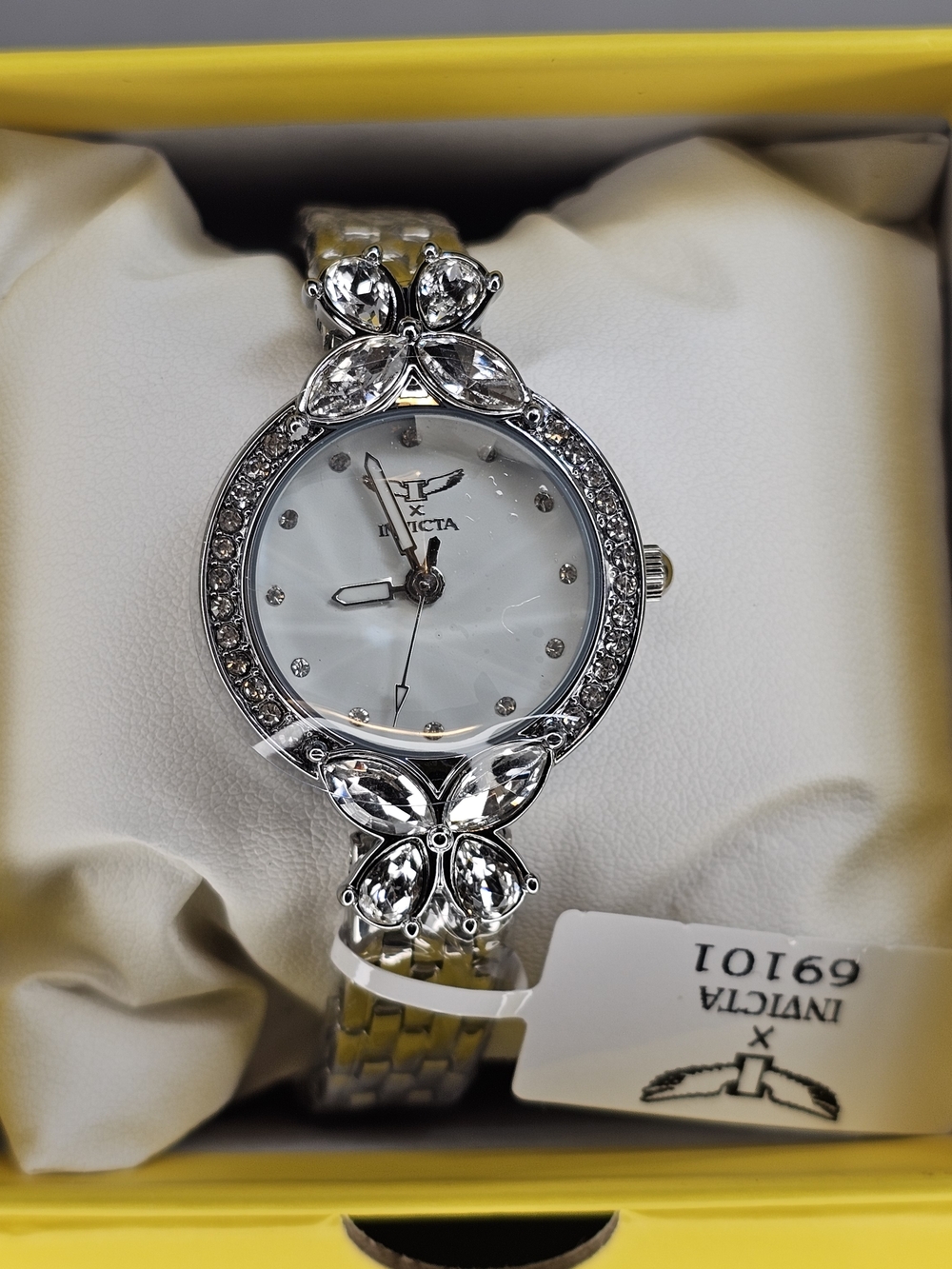 Invicta Women’s Silver Crystal Accent Bracelet Watch - Silver